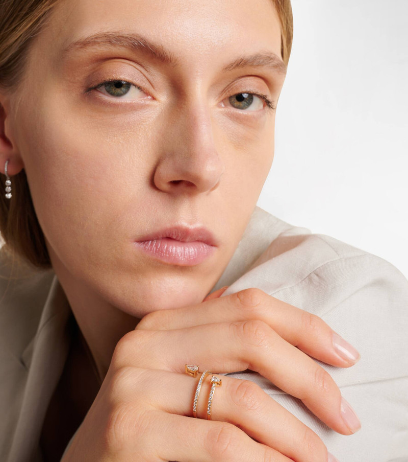 PERSÉE Héra 18kt gold ring with diamonds outlook