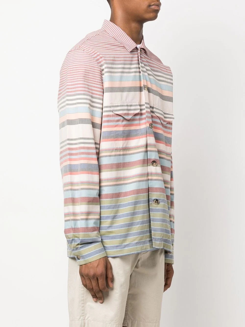 striped long-sleeve shirt - 3