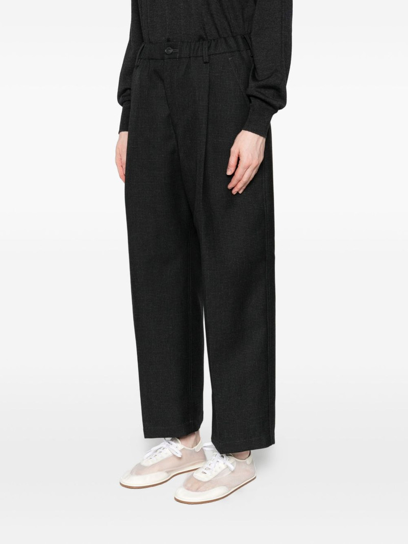 checked pleated trousers 3
