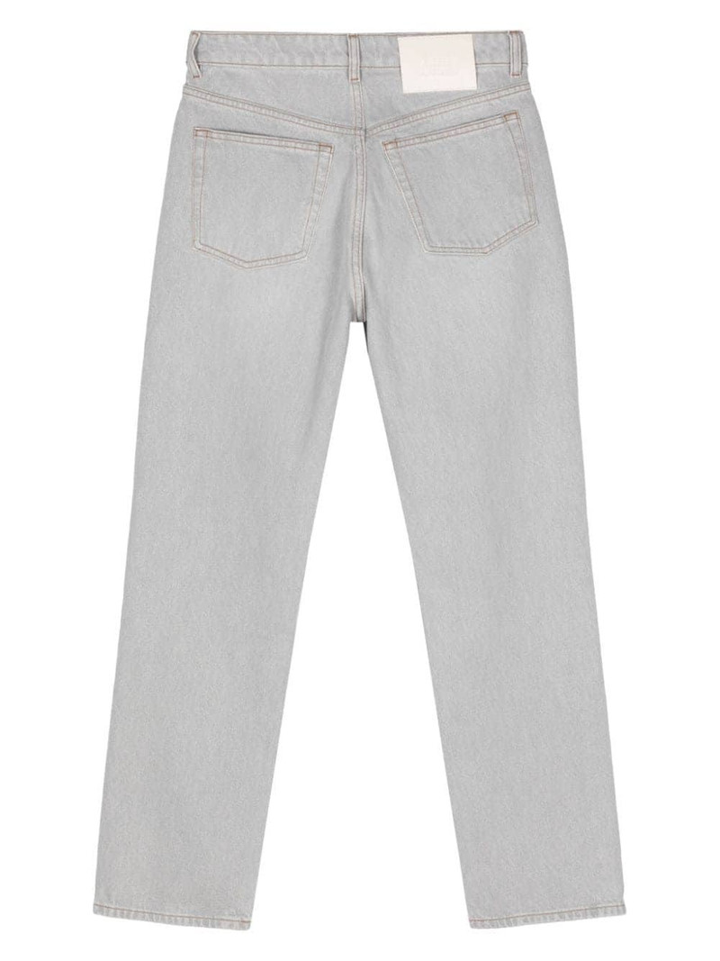 AMI Paris logo-patch tapered jeans outlook