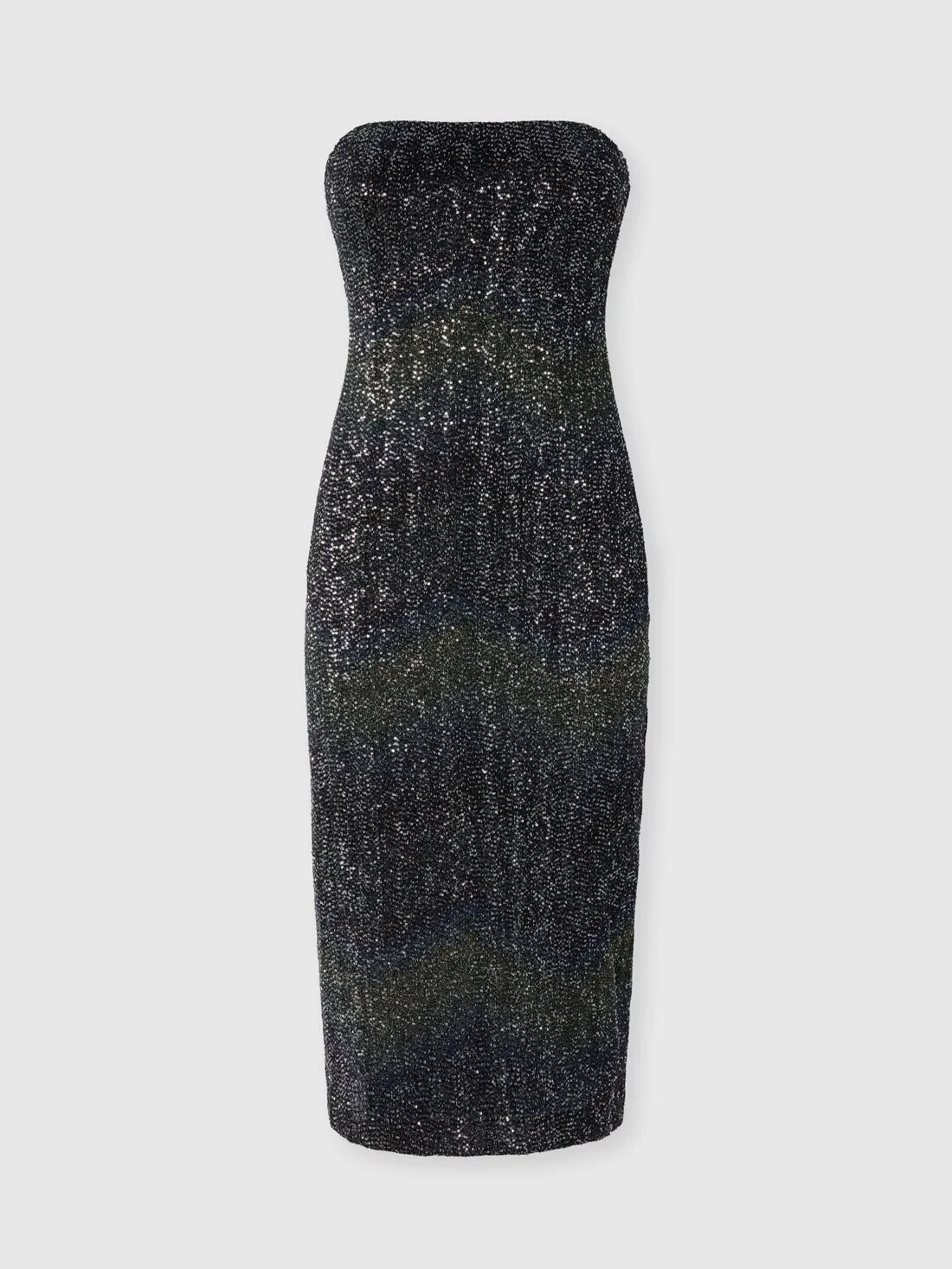 Dégradé bustier long dress with sequins - 1
