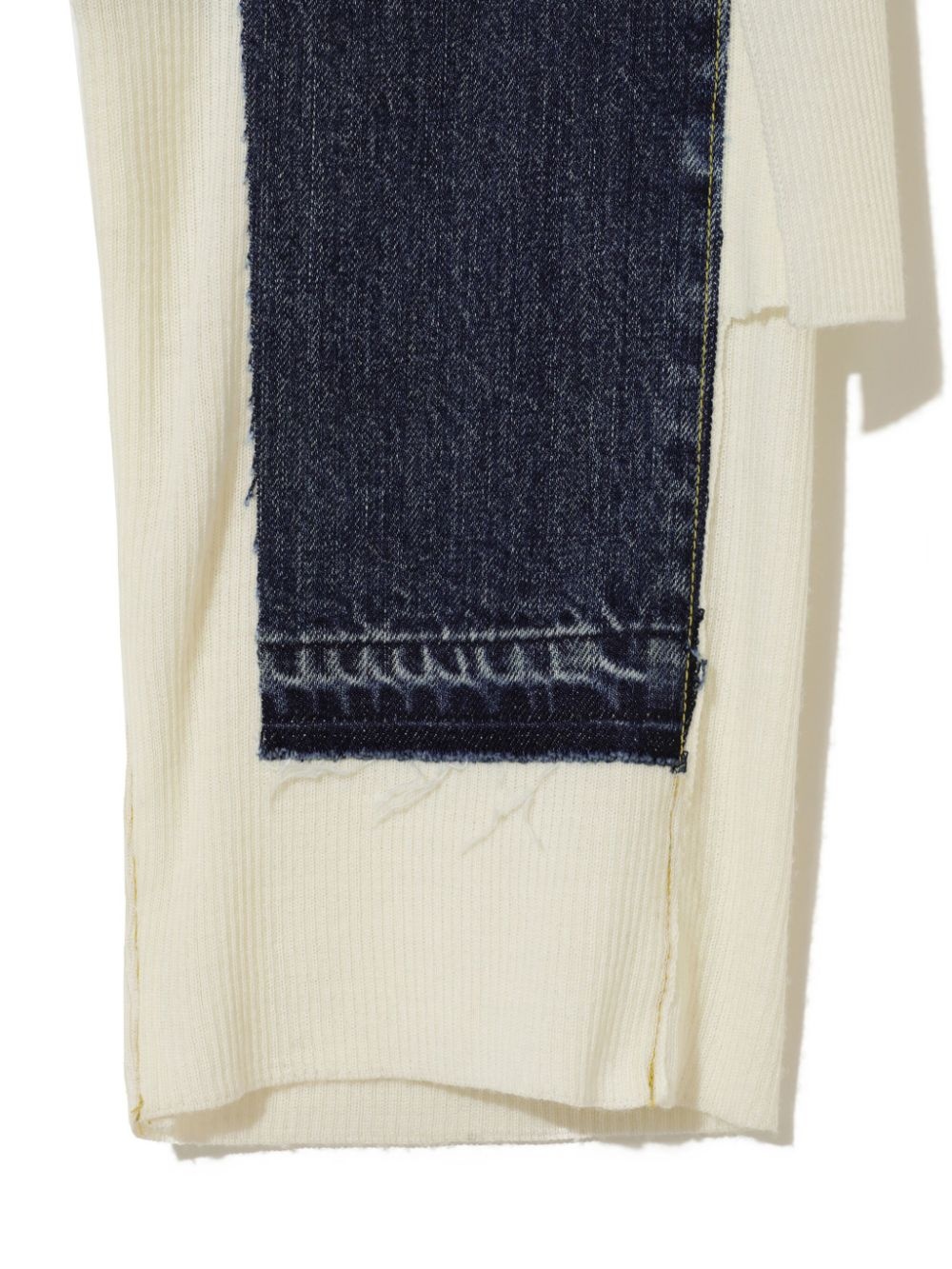 distressed straight-leg trousers - 7