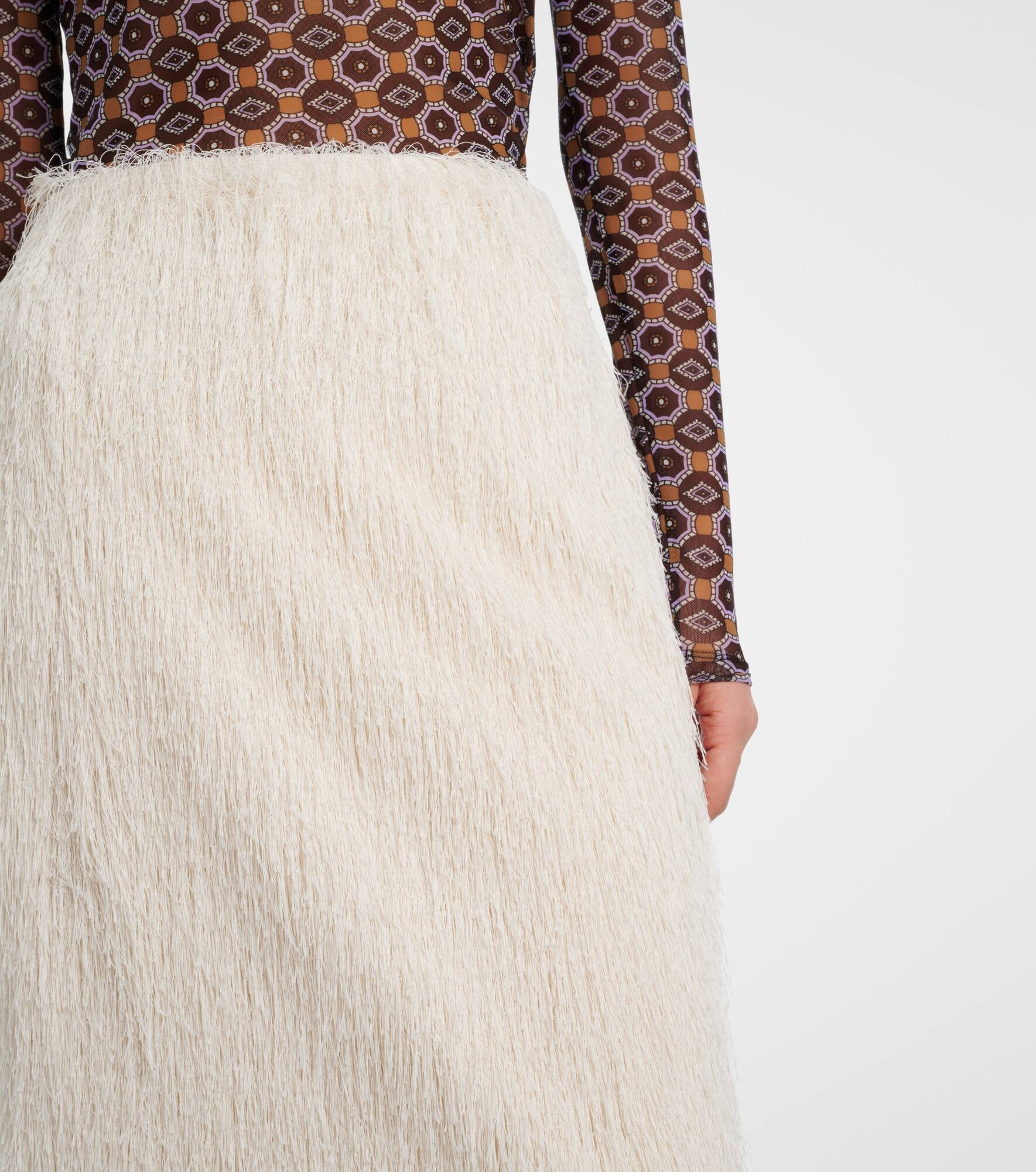 Fringed midi skirt - 6