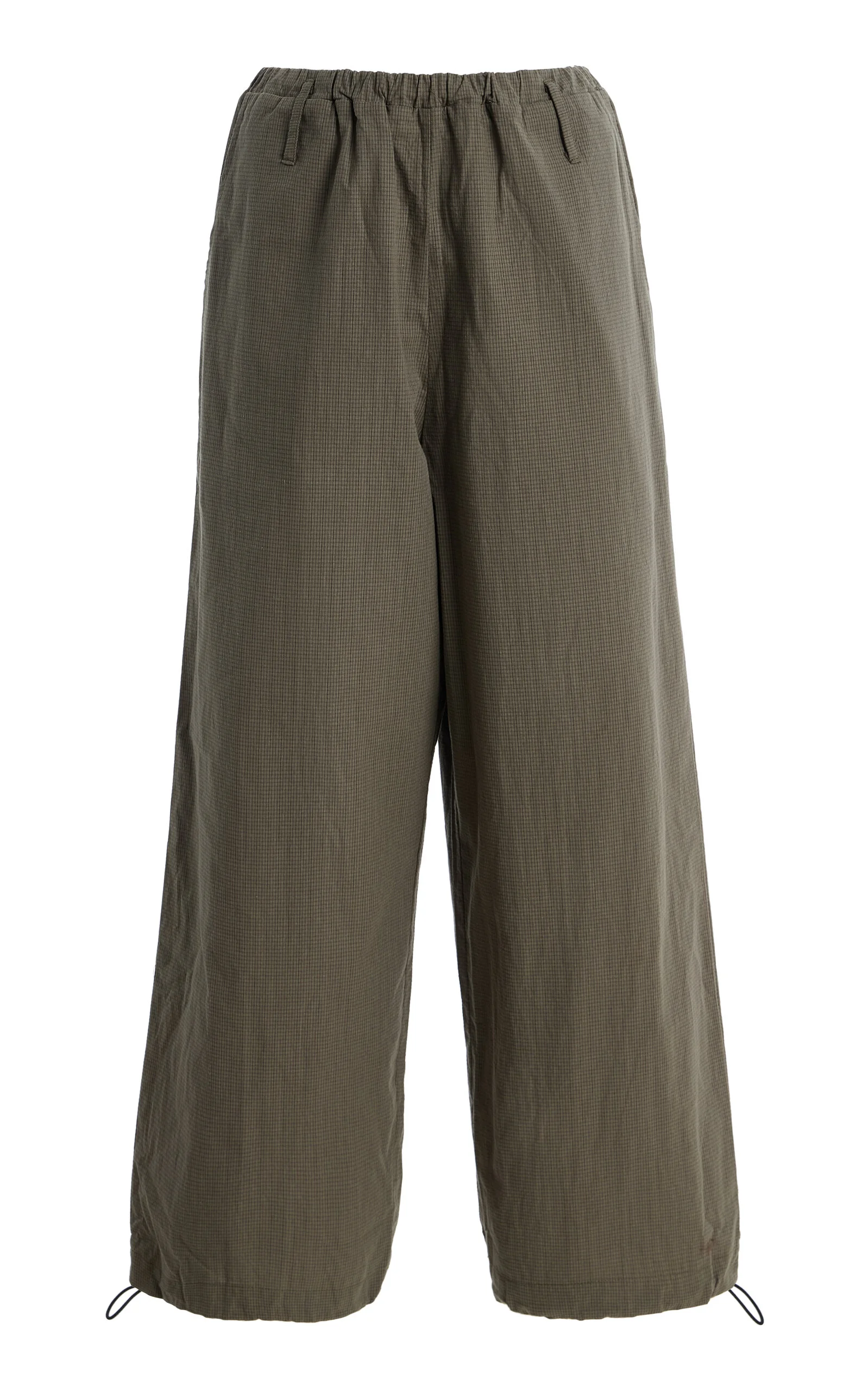 Cotton Toggle-Hem Pants - 1