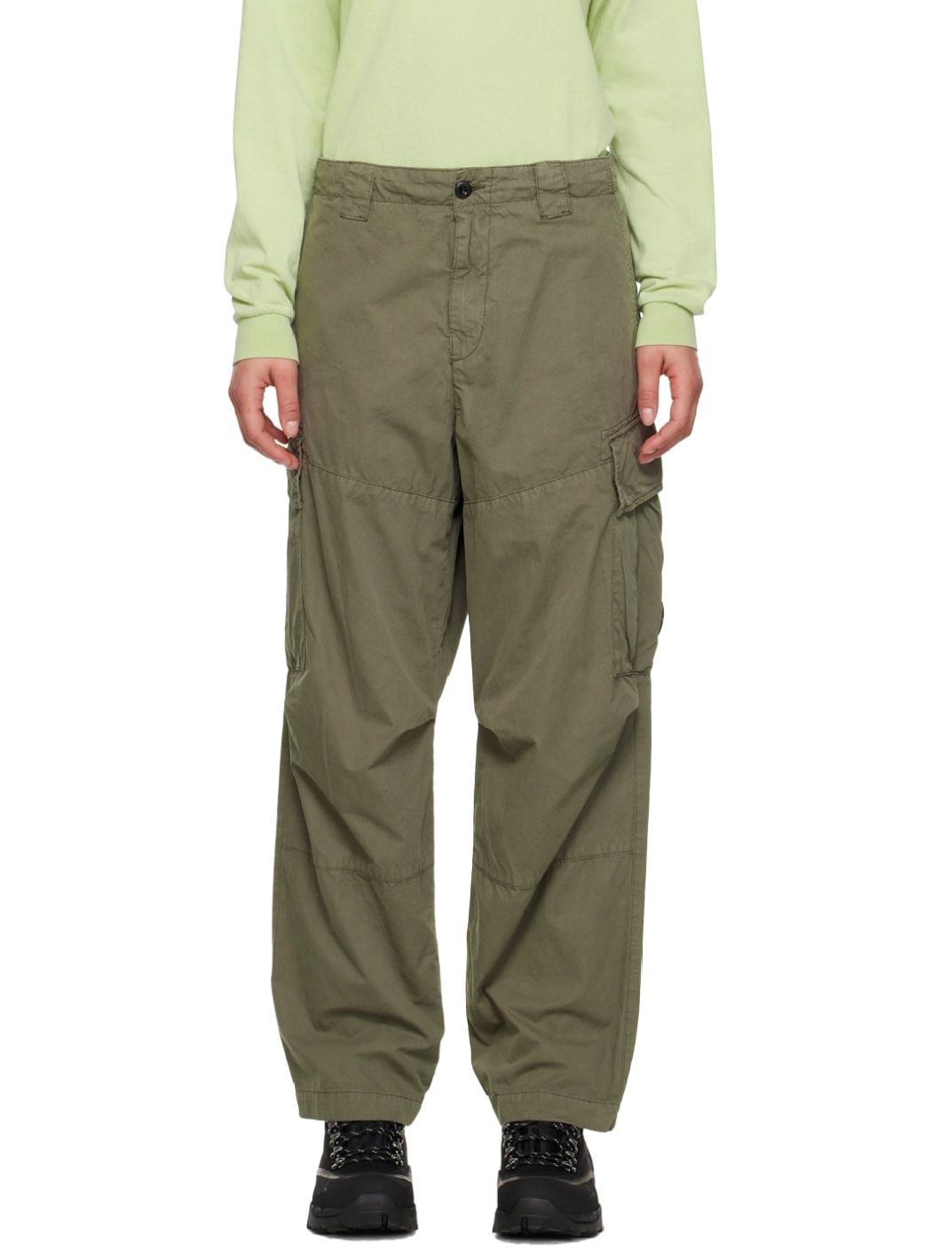 Gray Patch Pocket Trousers - 1