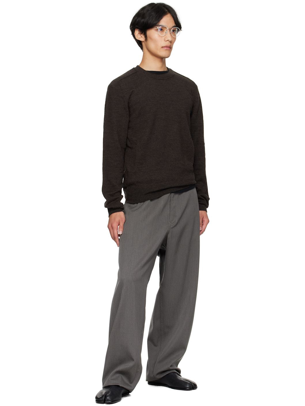 Gray Wool Trousers - 4