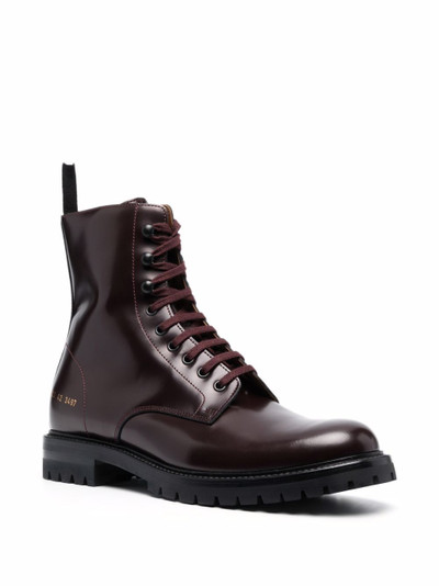 Common Projects lace-up leather boots outlook