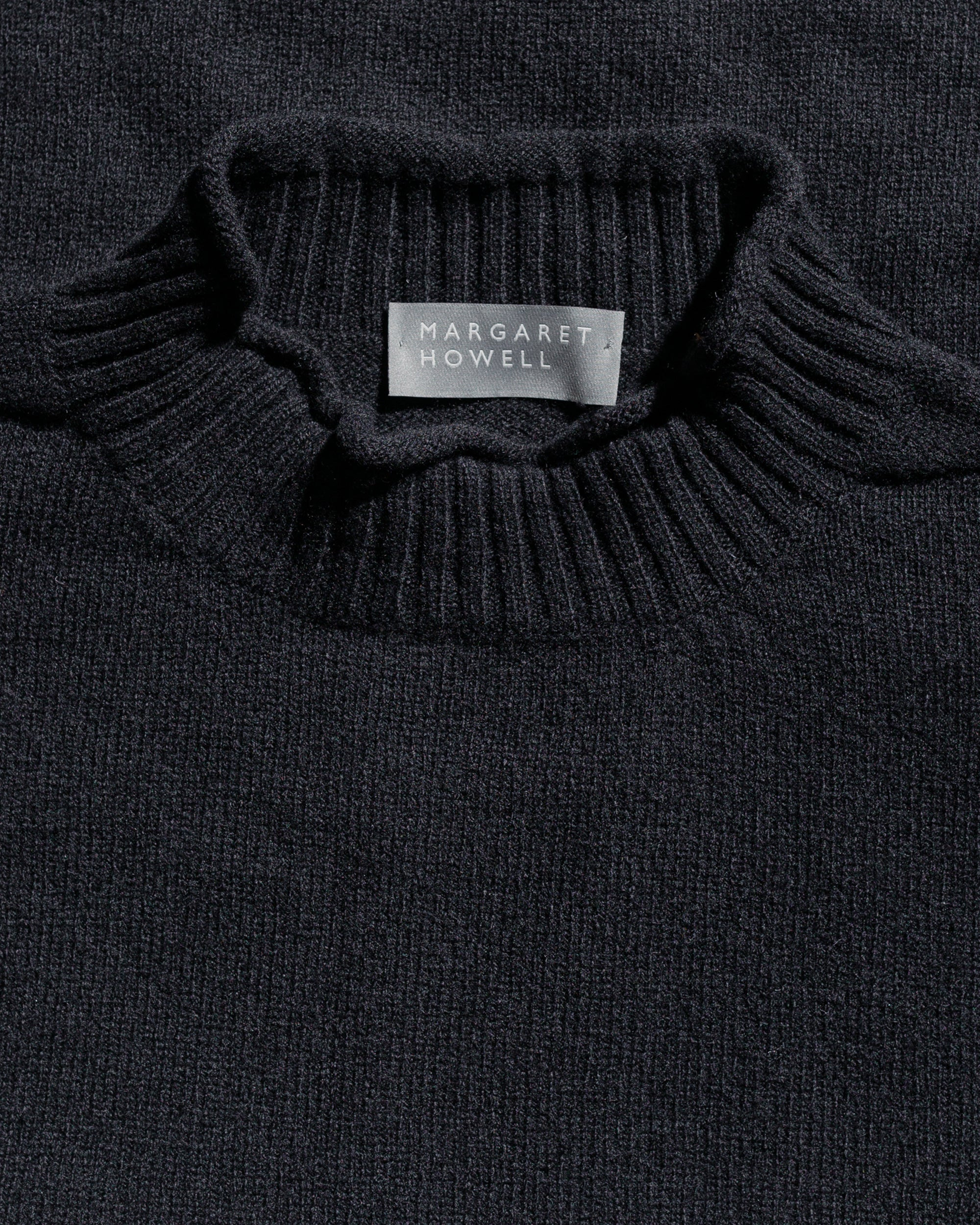 Classic Guernsey Irregular Spun Wool Black - 5