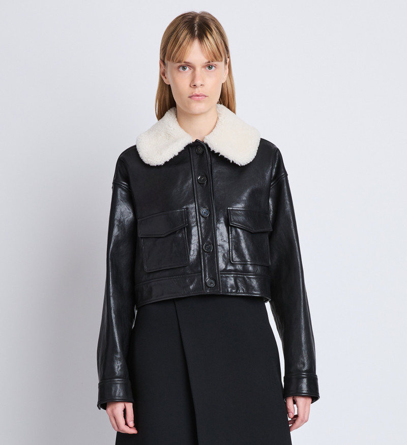 Judd Jacket With Shearling Collar in Leather 2