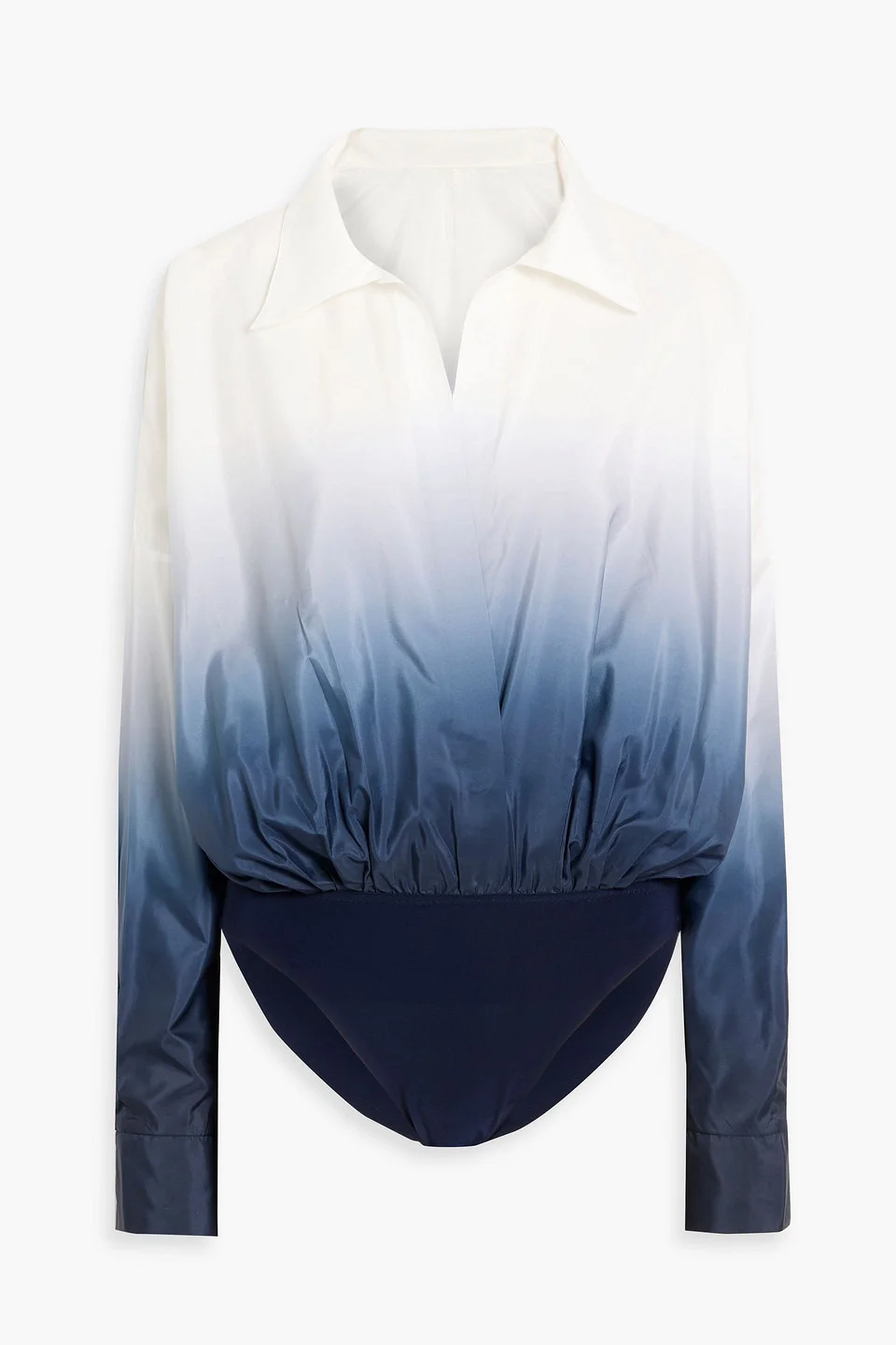 Oversized dégradé habotai bodysuit - 1