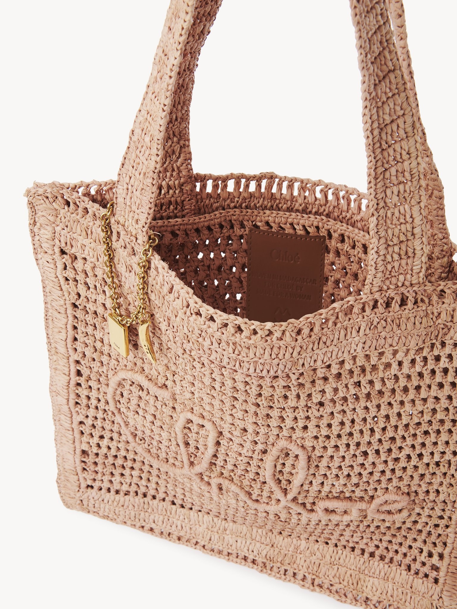 SUMMER BANANA TOTE BAG IN RAFFIA - 6