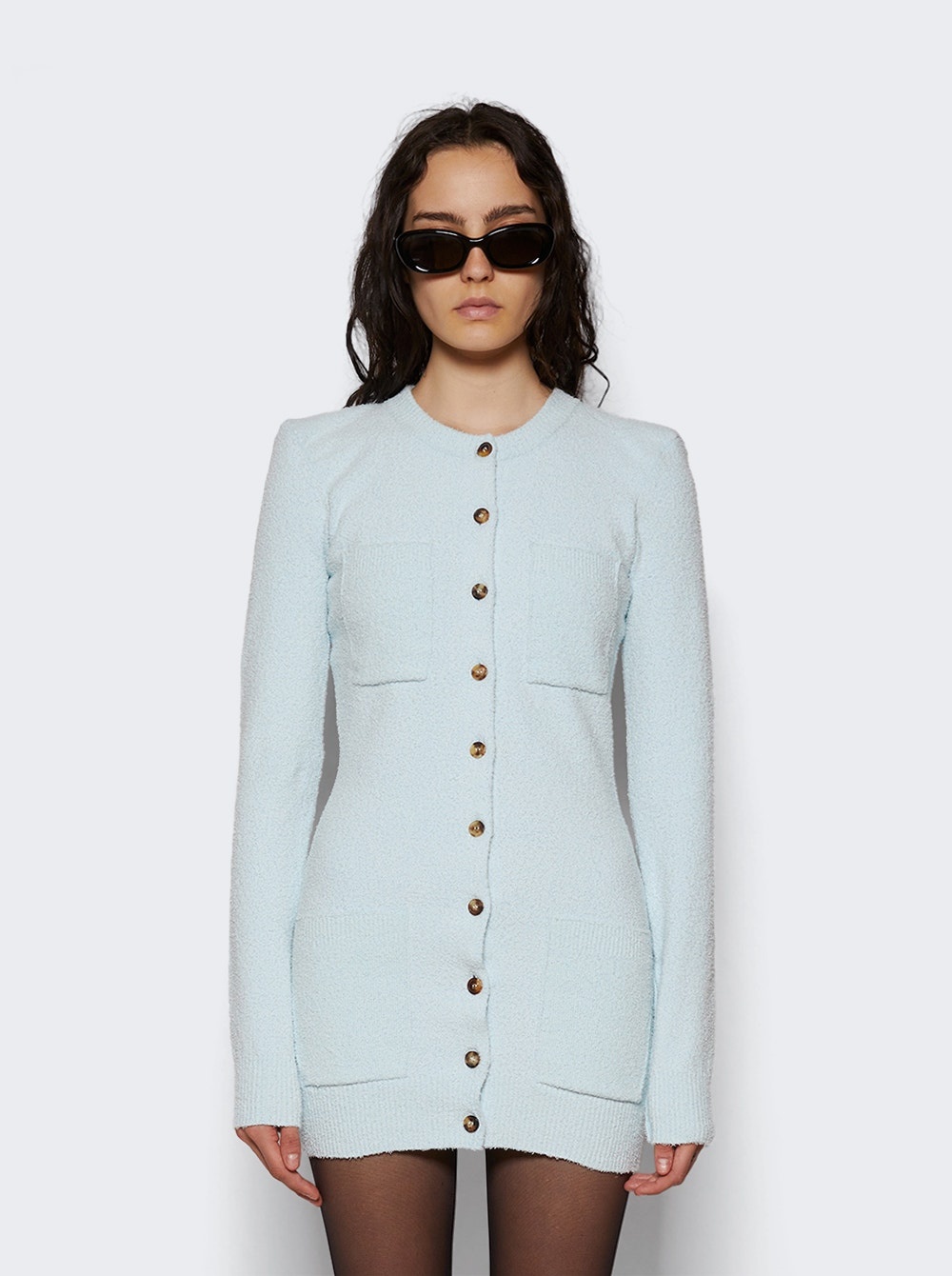 Knit Cardigan Ice Blue - 3