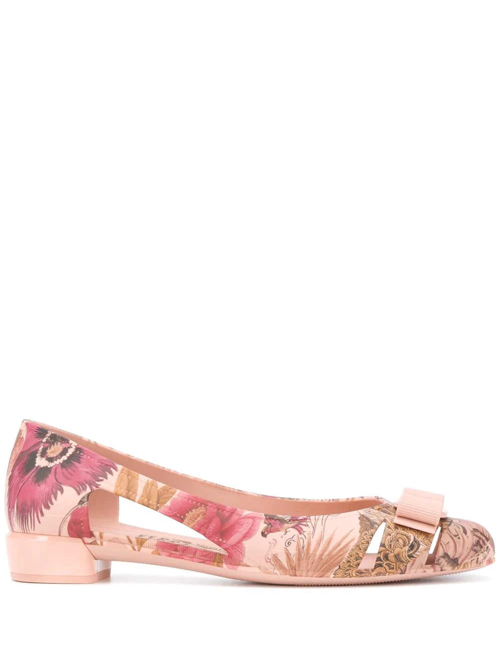 floral print Vara ballerina shoes - 1