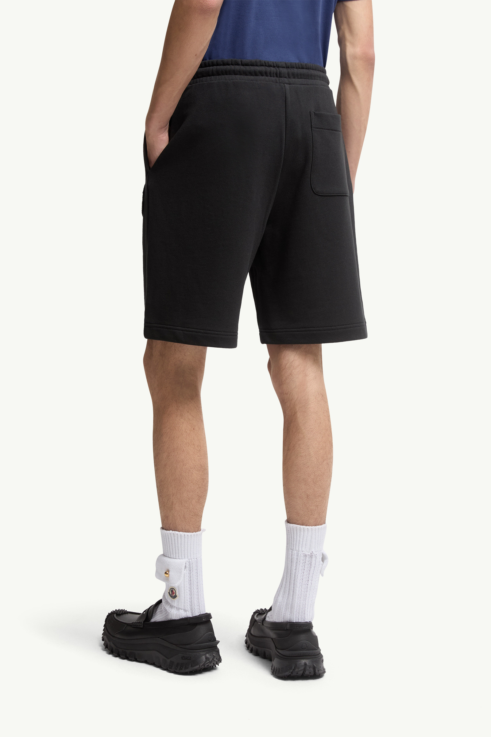 Logo Patch Cotton Shorts - 5