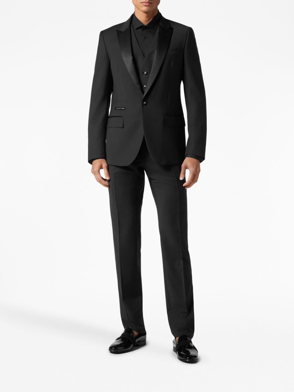 notched-lapels suit set - 2