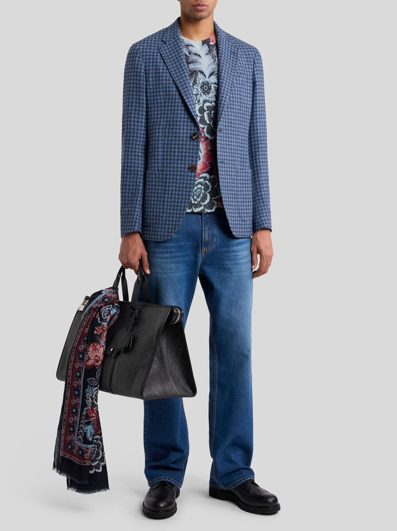 Etro WOOL-BLEND HOUNDSTOOTH JACKET outlook