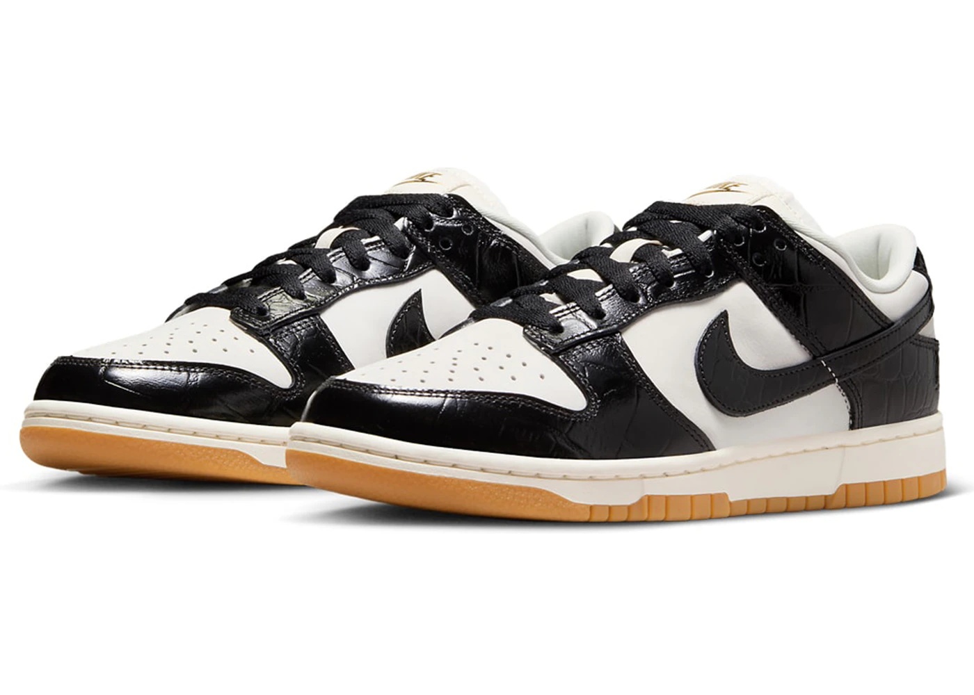 Nike Dunk Low LX Black Croc (Women's) - 2