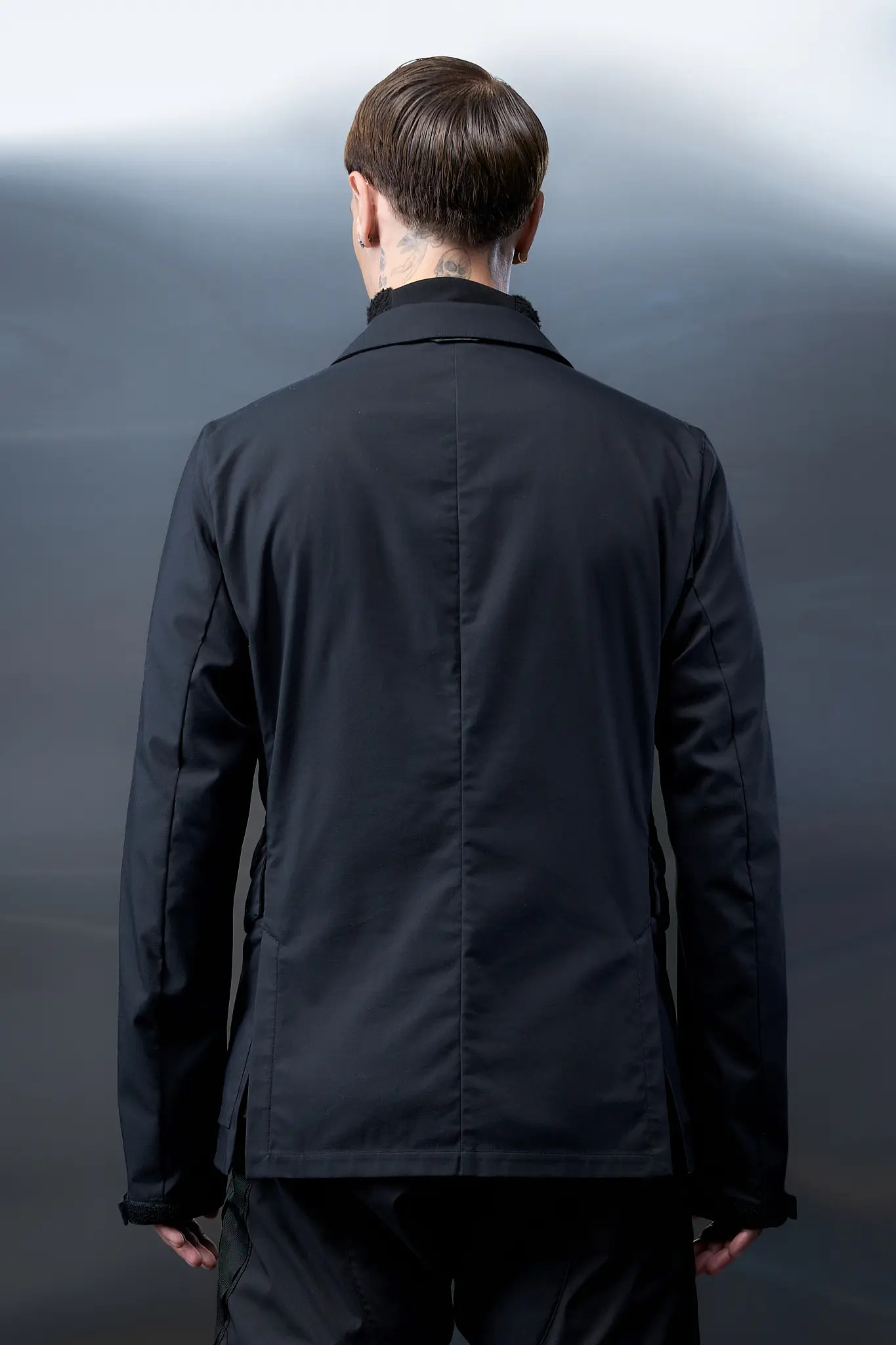 J29-CH Micro Twill Blazer Black - 6