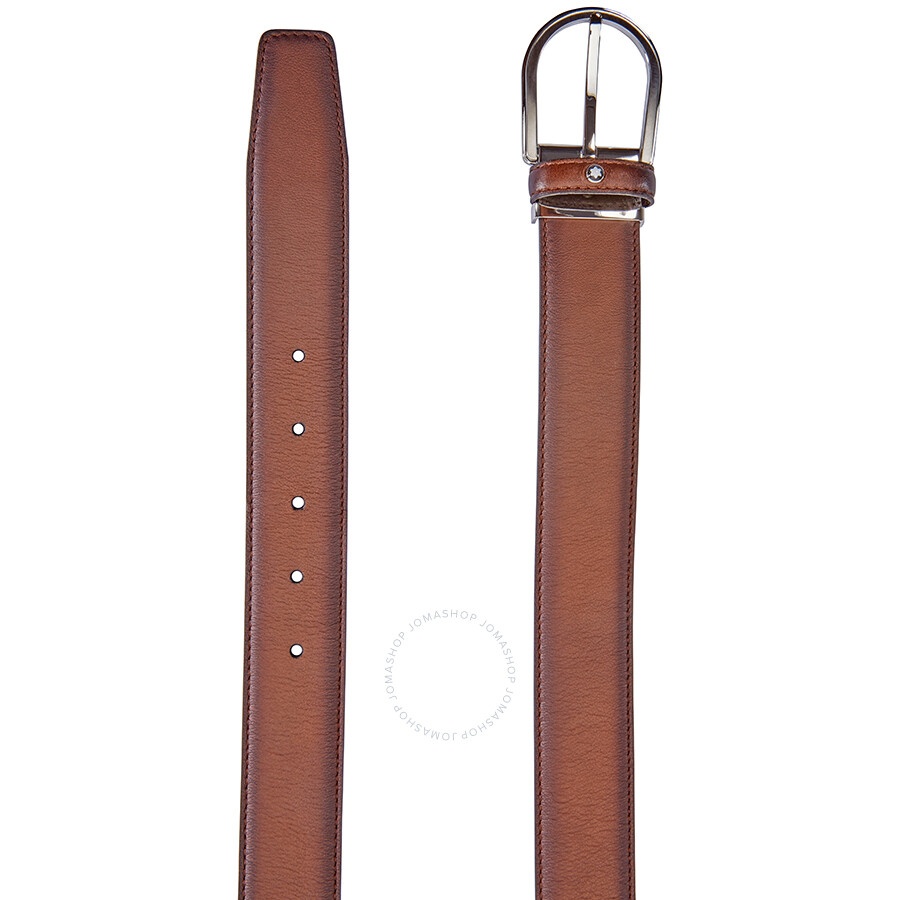 Montblanc Men's Cut-to-Size Business Belt- Brown - 2