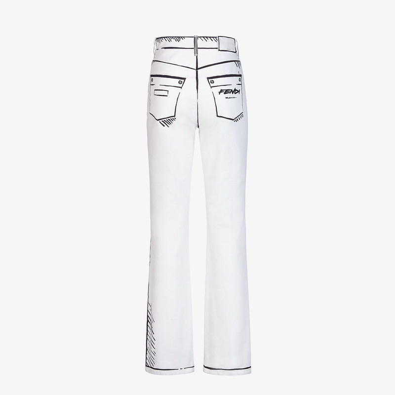 FENDI Fendi Roma Joshua Vides denim pants outlook