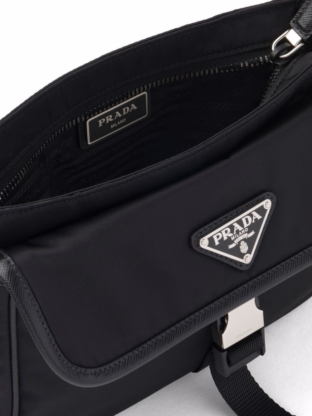 logo-plaque messenger bag - 5