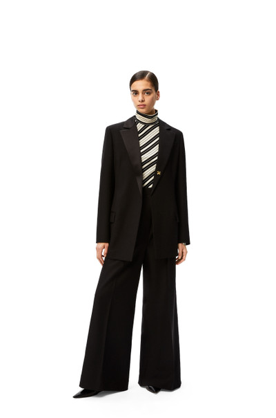 Loewe High waisted tuxedo trousers in wool outlook