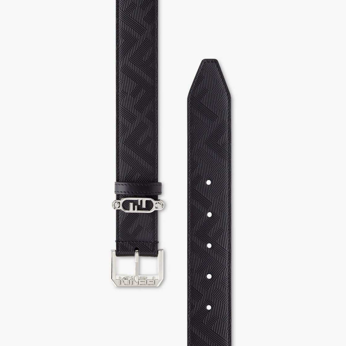 Black leather belt - 2