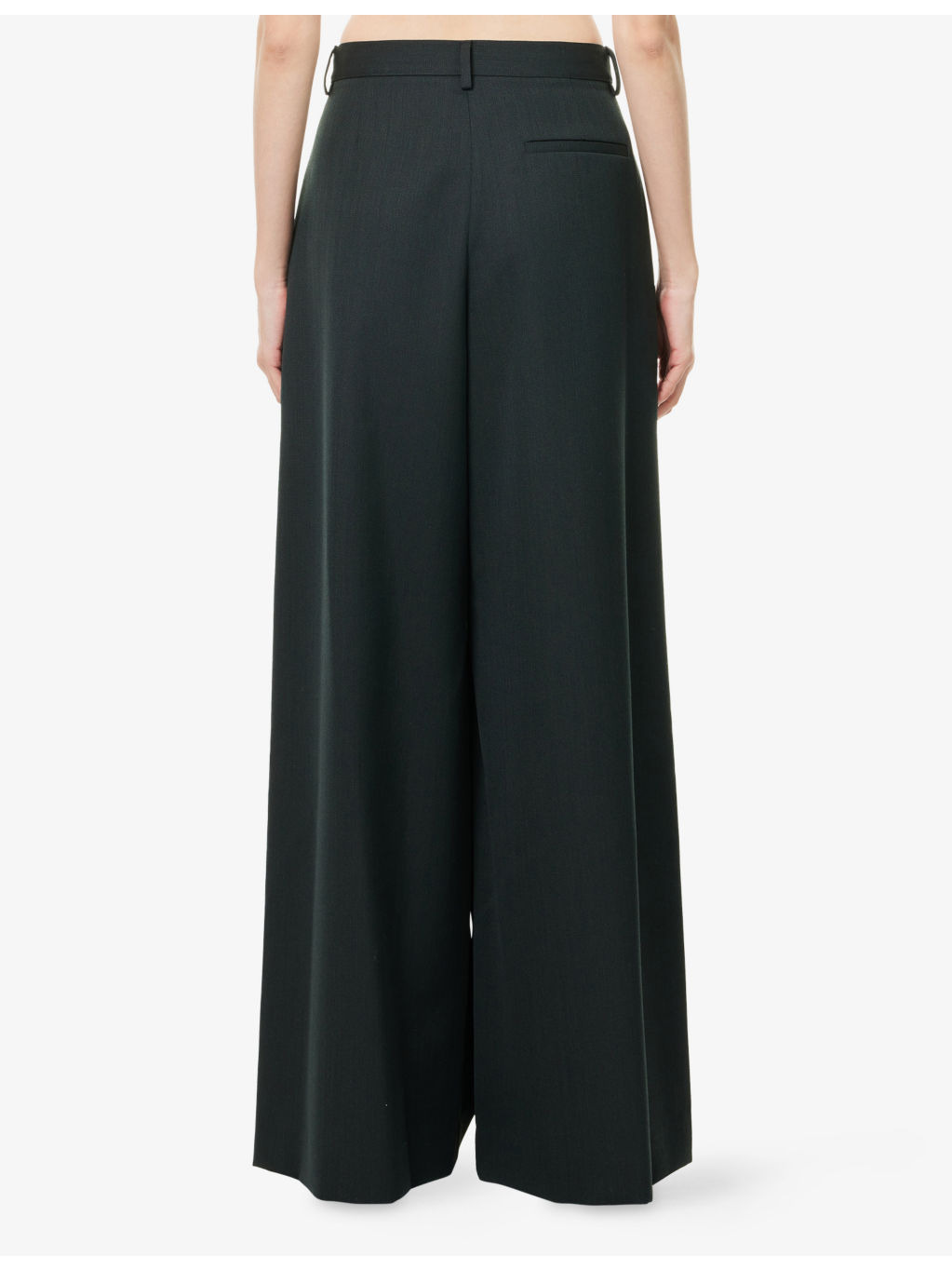 Avery Wide-Leg Wool Trousers - 4