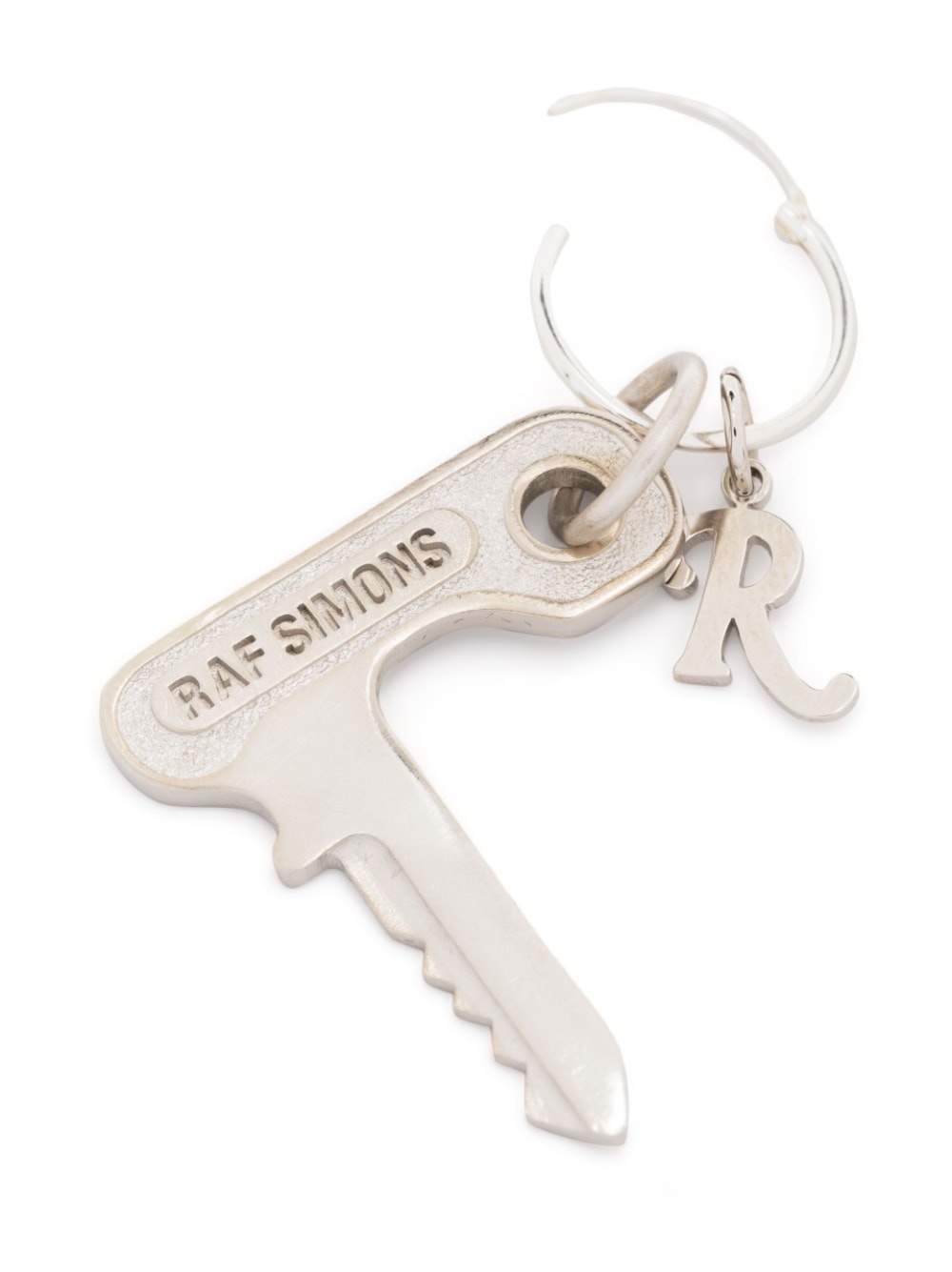 logo-engraved drop earring - 2
