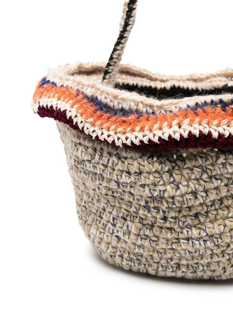 chunky-knit wool shoulder bag 4