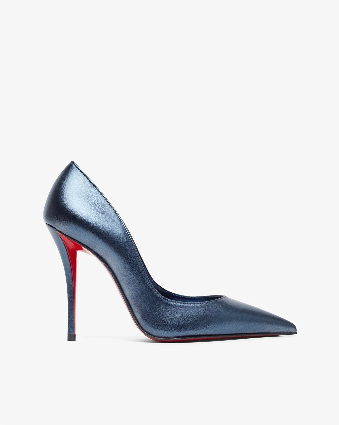 Miss Z 100 Blue Laminated Nappa Pumps - 1