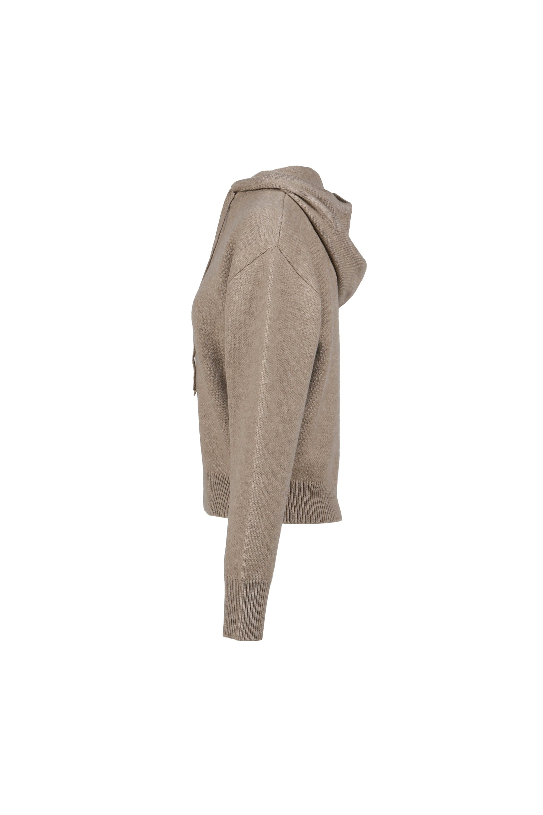 COLLEGIATE HOODIE IN CASHMERE / TAUPE - 3
