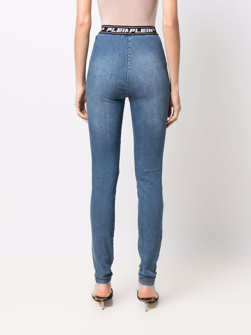 logo-waistband leggings - 4