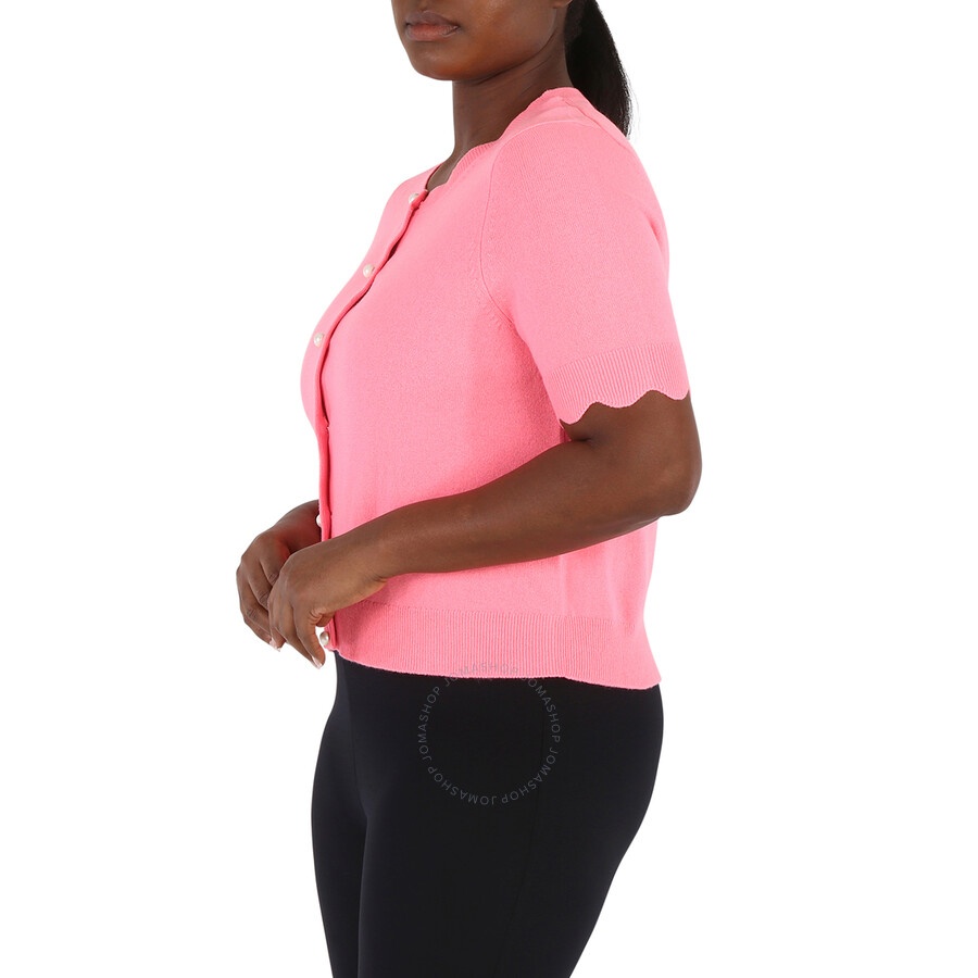 Marc Jacobs Peach Short Sleeved Cashmere Cardigan - 4