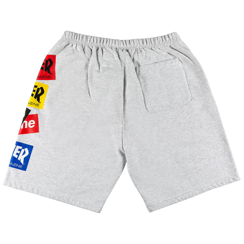 Supreme Supreme x Thrasher Multi Logo Sweatshort 'Ash Grey' outlook