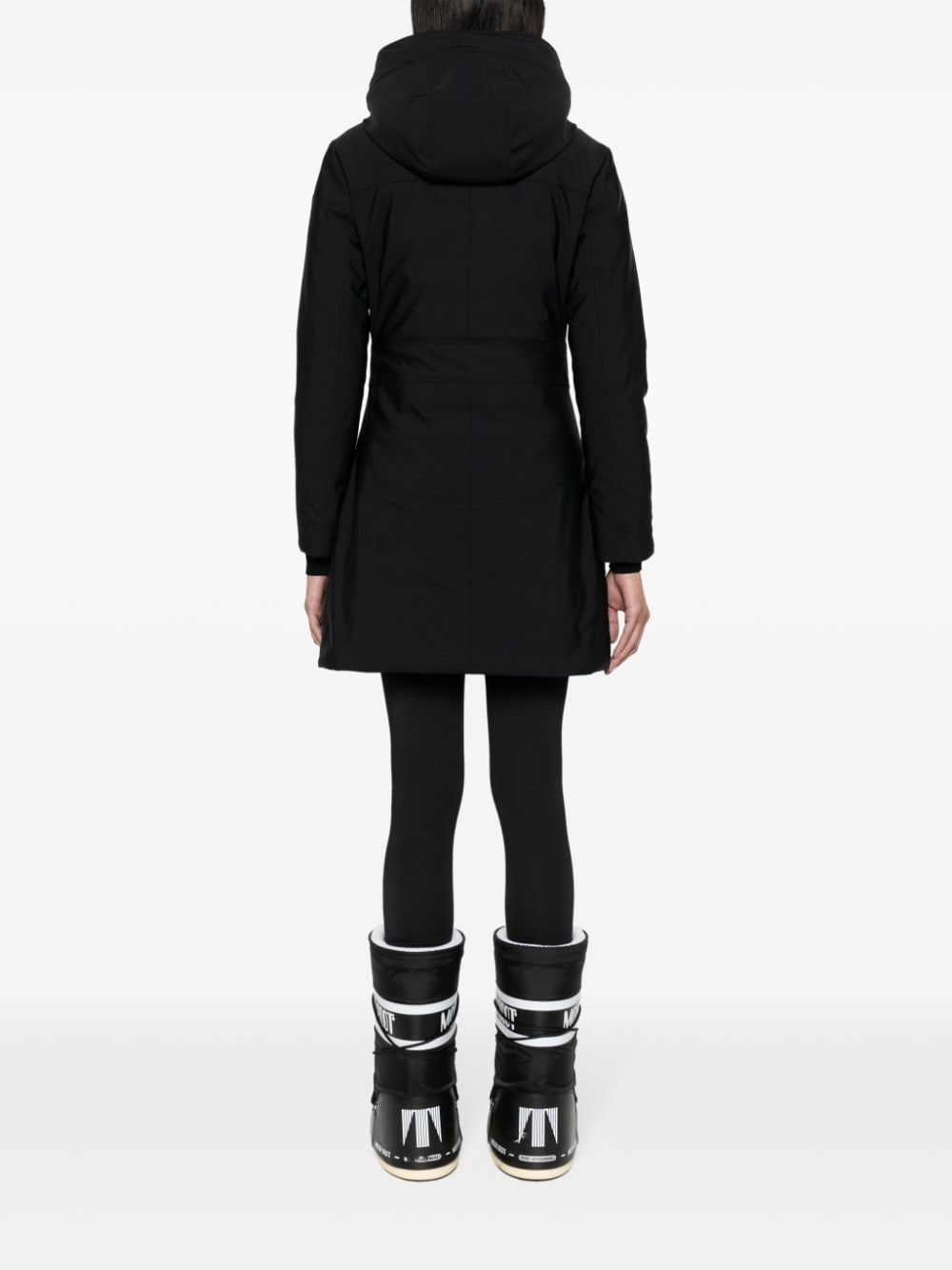 logo-appliquÃ© hooded raincoat - 4