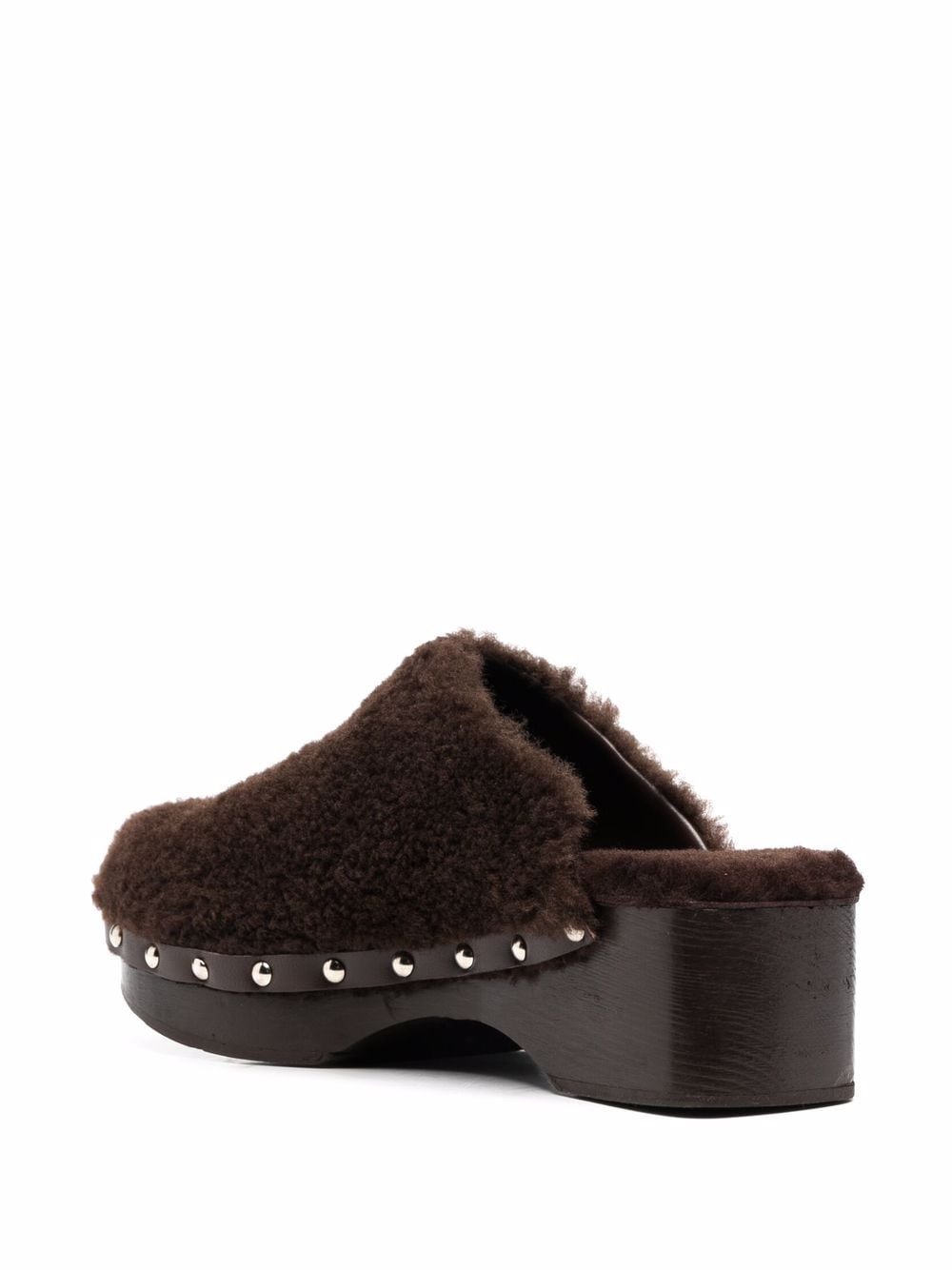 closed sheepskin clogs - 3