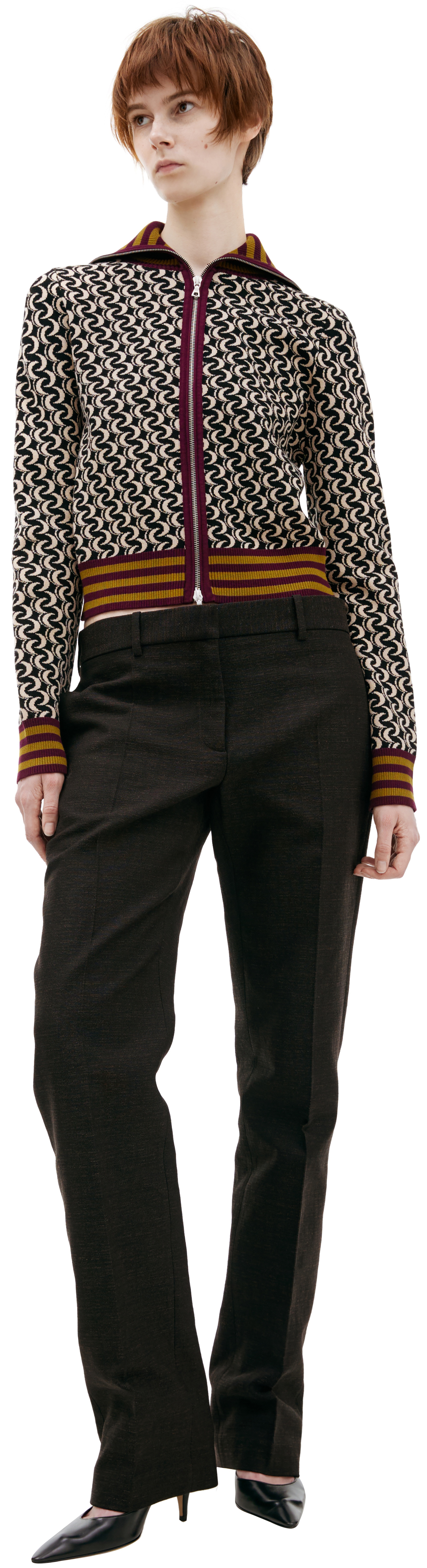 STRAIGHT TROUSERS WITH ARROWS - 1