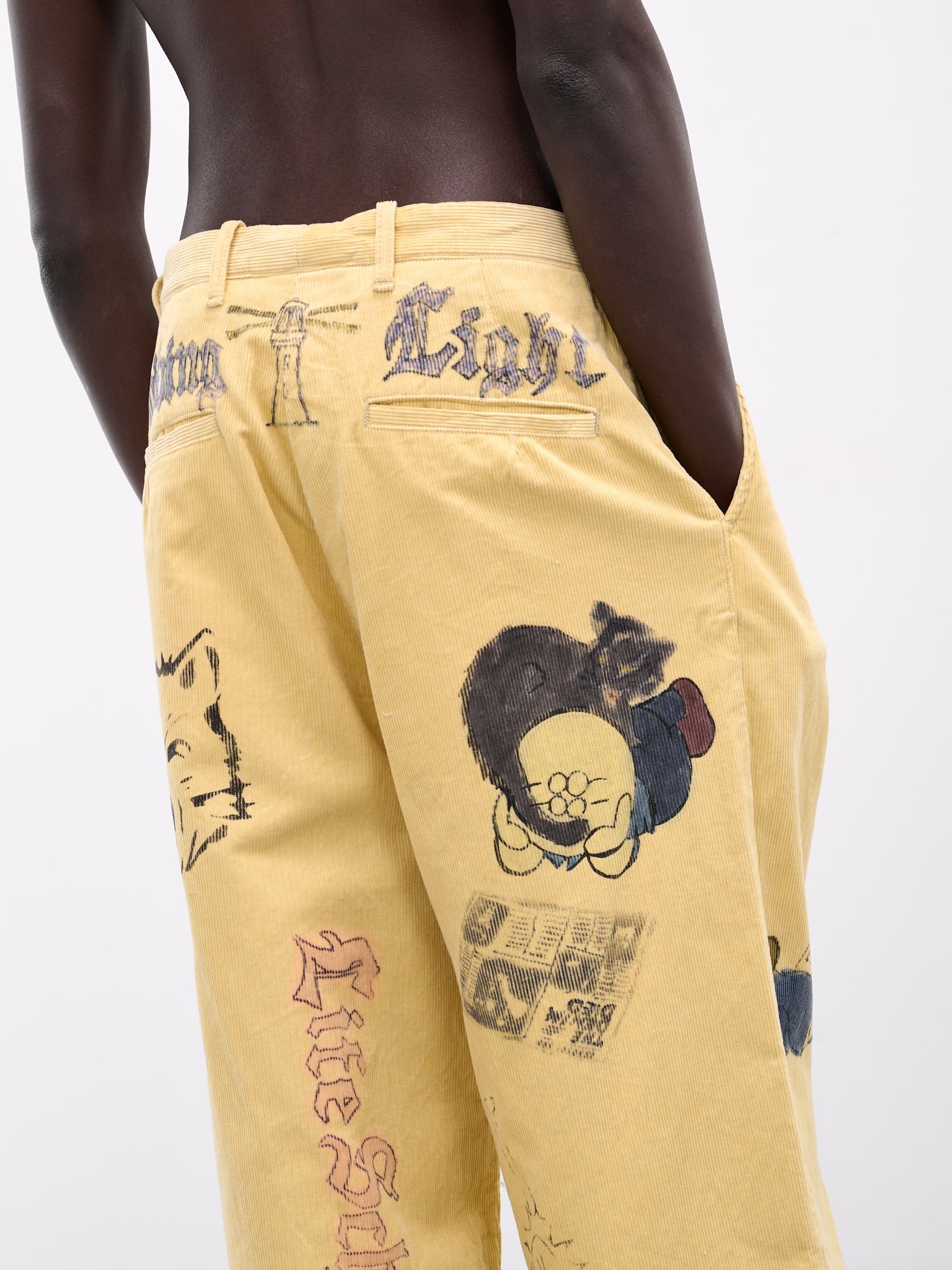'Memorial Paint' Baggy Corduroy Trousers - 5