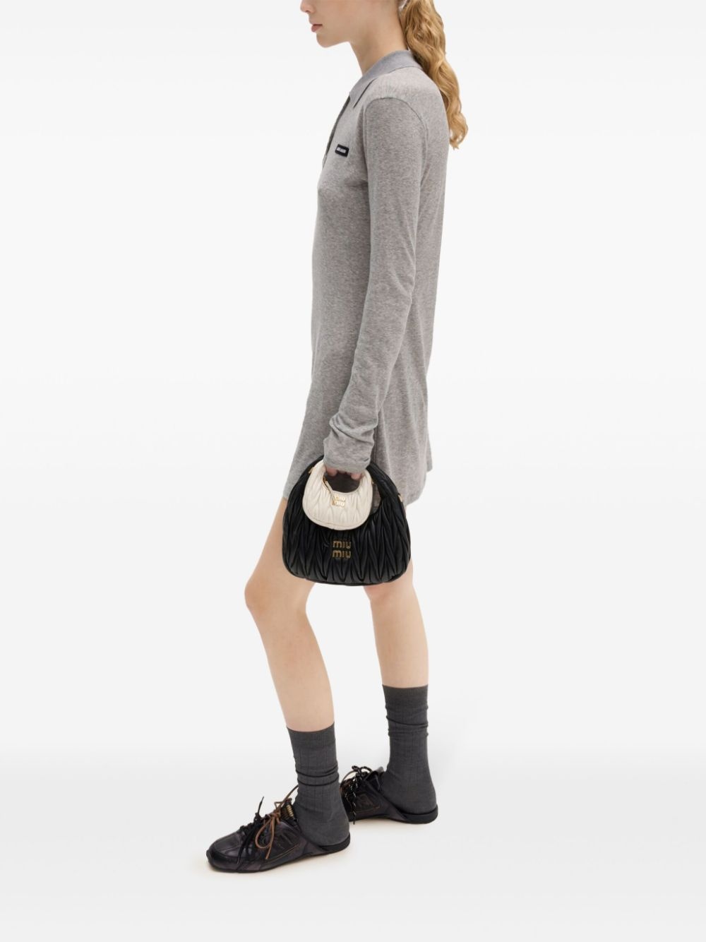 ribbed-knit mini dress - 2