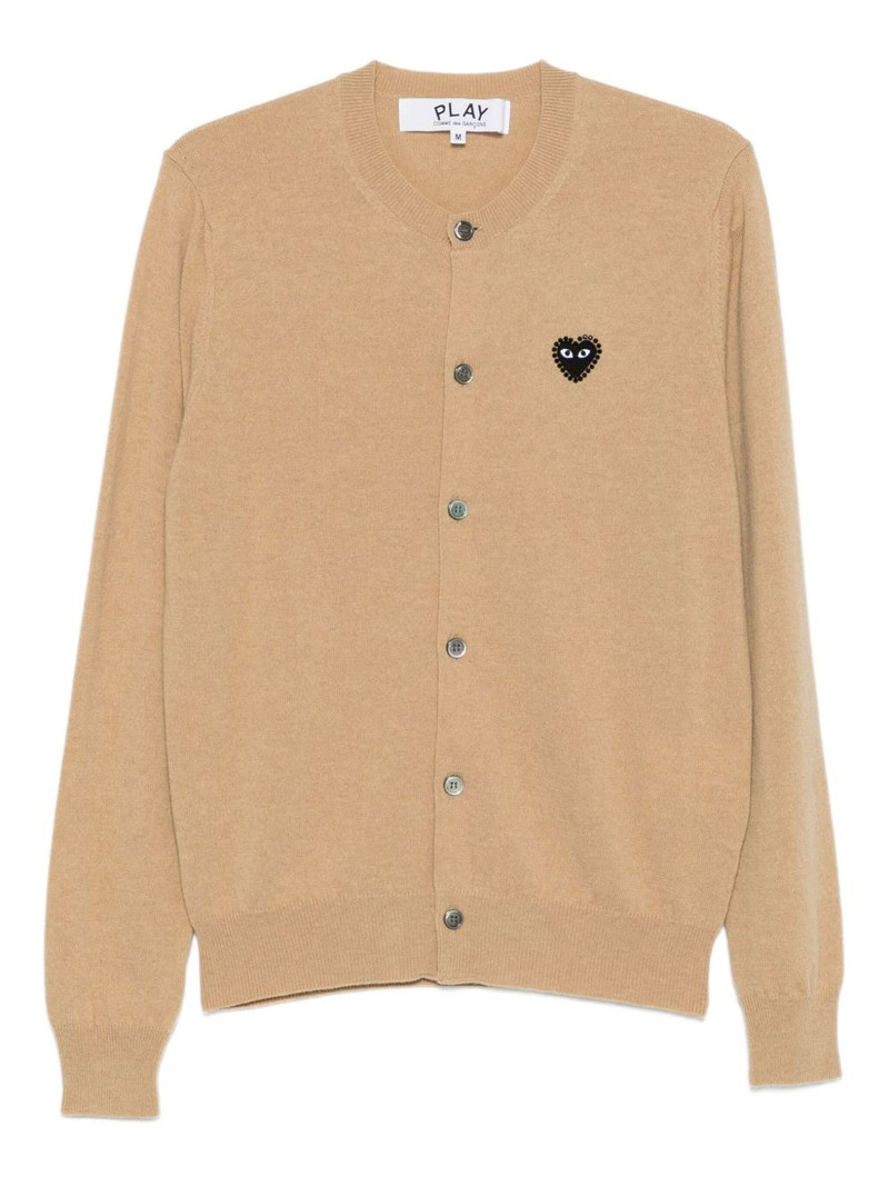heart-logo cardigan 1
