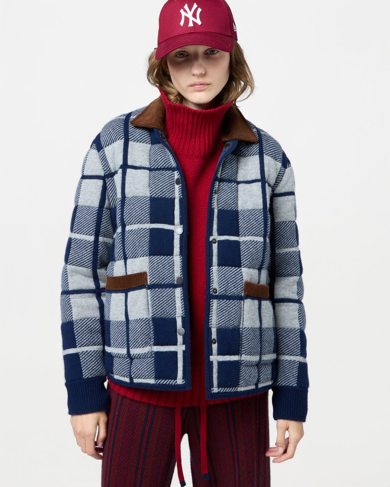 Quilted Plaid Liner Jacket - 5