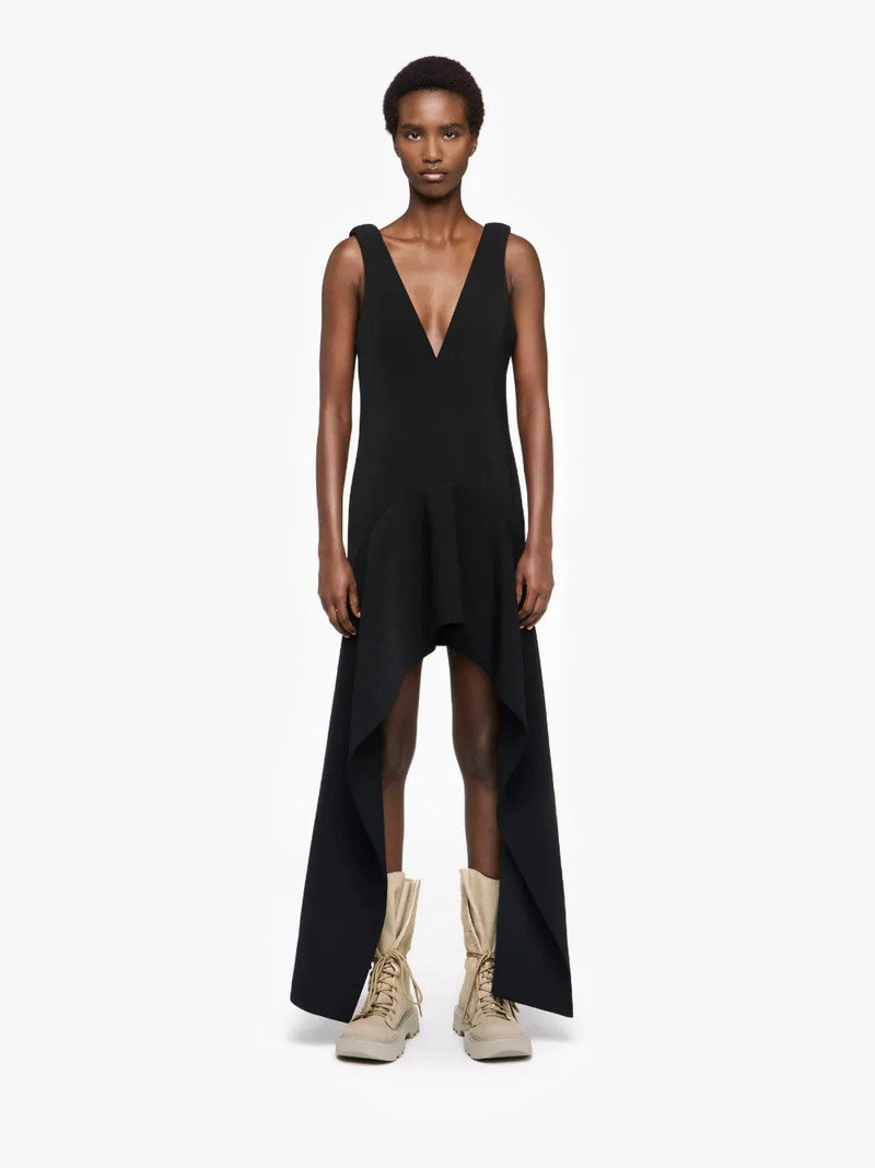 JW Anderson V-NECK DRAPED MINI DRESS outlook