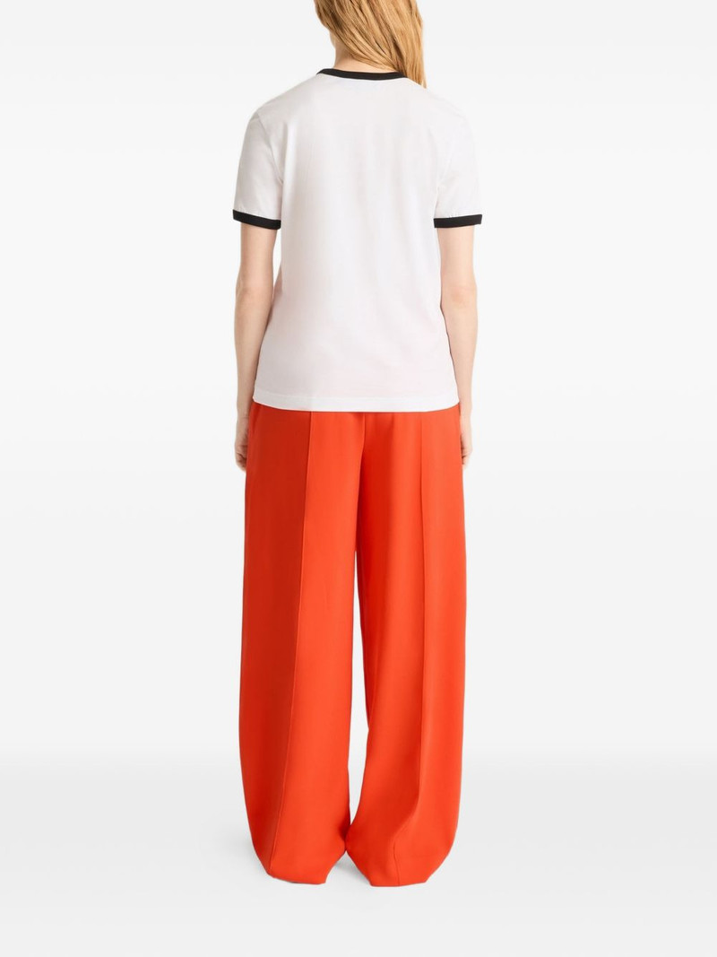 Tanixa contrast-trim logo T-shirt 3