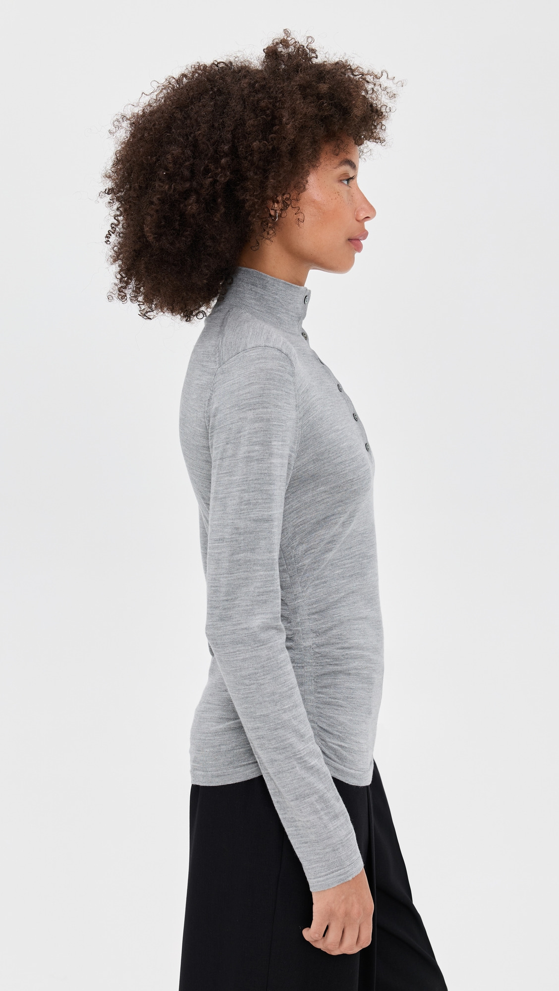 Shirred Henley Top - 3