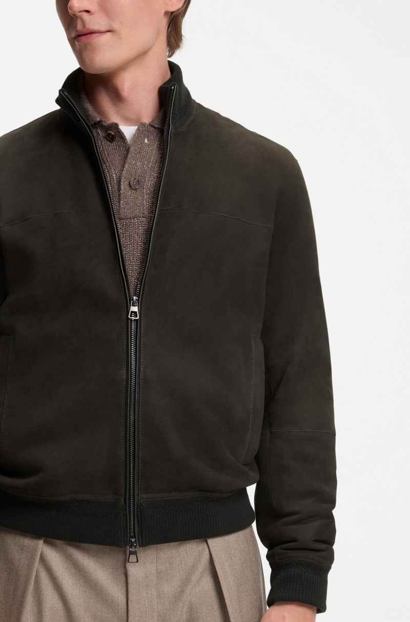 BECKHAM X BOSS SHEARLING JACKET WITH TWO-WAY ZIP 6