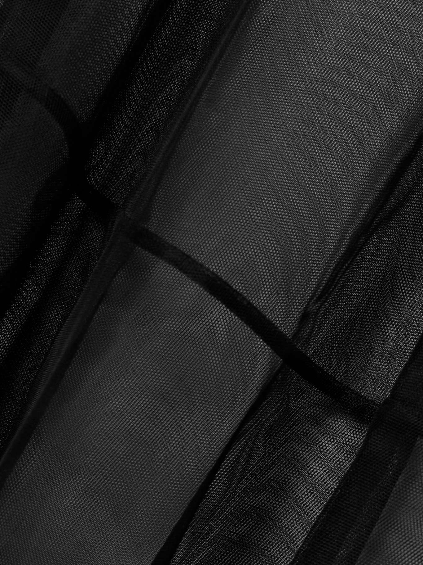 Asymmetric tulle maxi skirt - 5