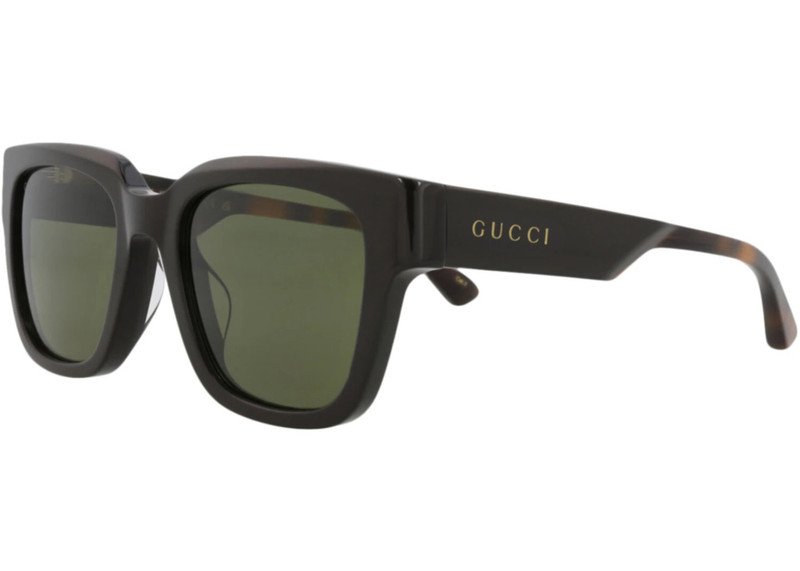 GUCCI Gucci Square-Frame Recycled Acetate Sunglasses Brown Havana Green (GG1670SK-30015458-003) outlook
