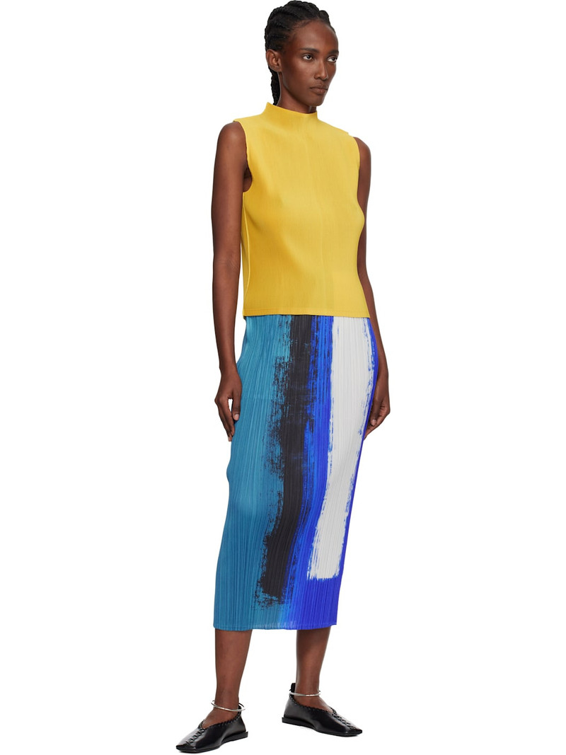 Pleats Please Issey Miyake Yellow Mist July Tank Top outlook