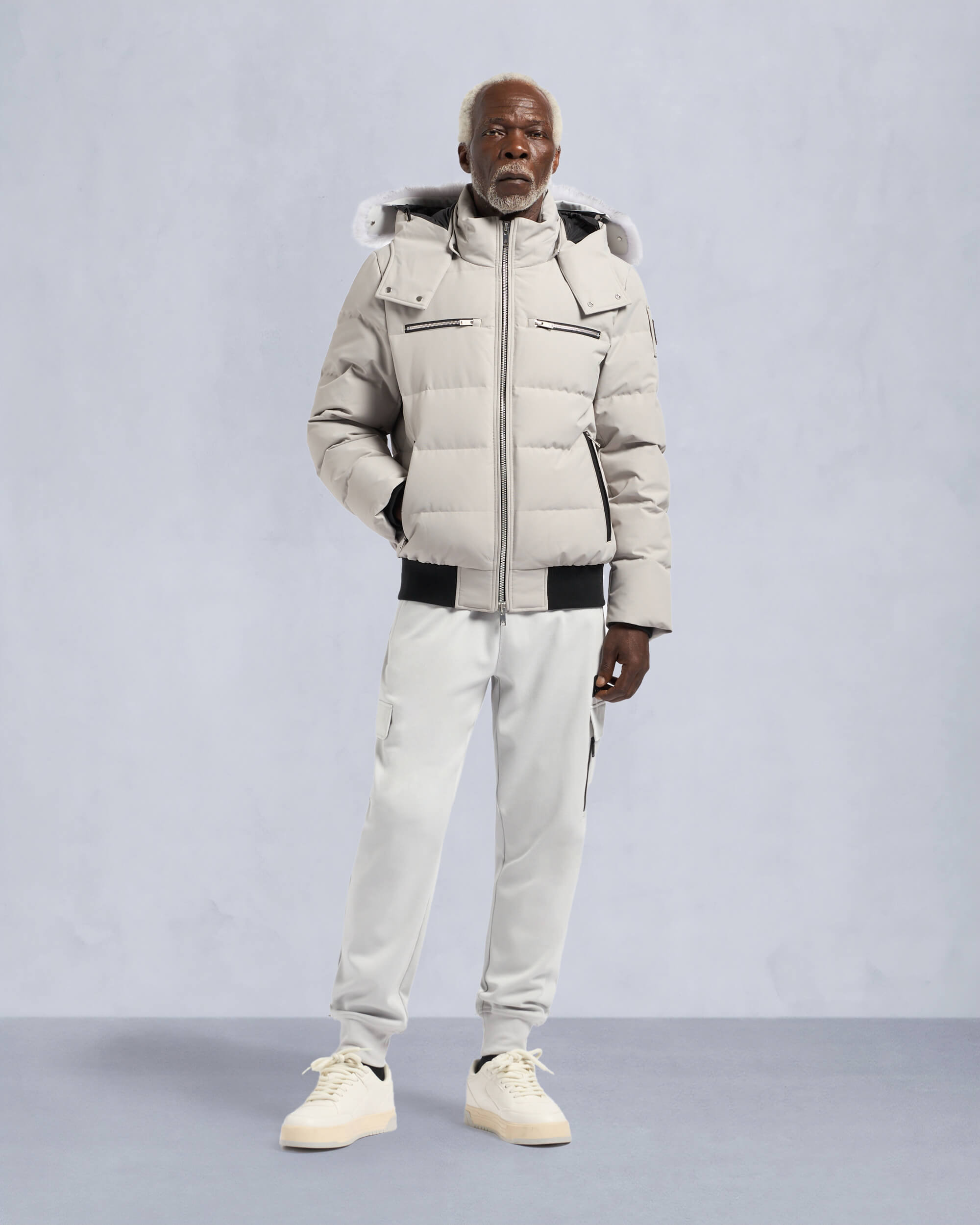 CLOUD SHEARLING BOMBER JACKET - 2